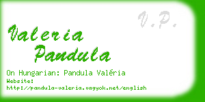 valeria pandula business card