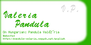 valeria pandula business card